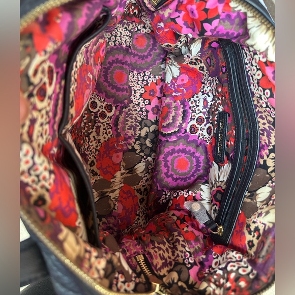 Vera Bradley Leather Marlo Satchel in Black - Picture 9 of 11